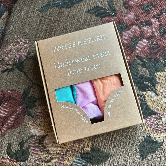 STRIPE & STARE {New in Box} Thong Panty Pack | "Neon Candy" 3 pack | Large 8-10 - Picture 6 of 6